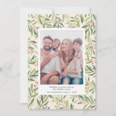 ベリモダンーの緑のクリスマスフォトクリーム シーズンカード (正面)