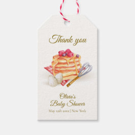 ベリモダンーパンケーキ卵ウィスクエンドブランチ赤ちゃんシャワー ギフトタグ
