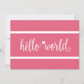 ベリモダンーピンクハローワールドフォトコラージュ 案内状 (裏面)