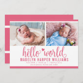 ベリモダンーピンクハローワールドフォトコラージュ 案内状 (正面/裏面)