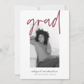 ベリモダンーフェイク金ゴールドドット写真卒業パーティー 招待状 (正面)