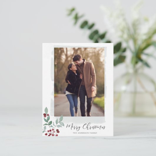 ベリモダンー書道クリスマス写真 シーズンポストカード (スタンド正面)