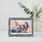 ベリモダンー緑の青いクリスマスの写真 シーズンポストカード (スタンド正面)