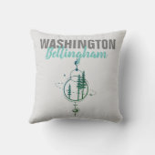 ベリンガムワシントン幾何学樹木 クッション (裏面)