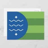 ベリンガム国旗、ワシントン葉書 ポストカード (正面/裏面)