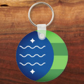 ベリンガム国旗、ワシントン・キーチェーン キーホルダー (正面)