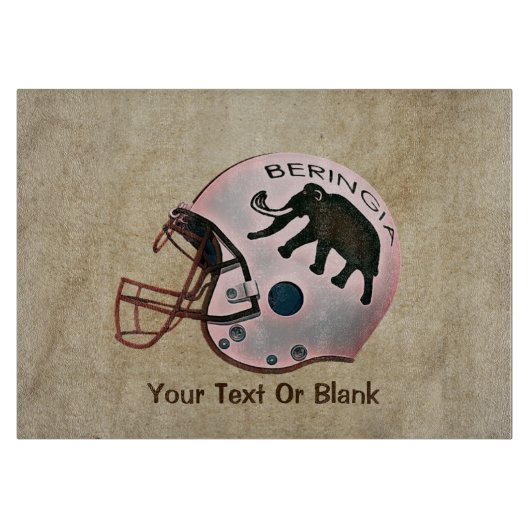 ベリンギア大学サッカーヘルメット カッティングボード (正面)