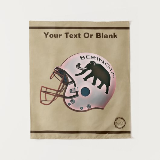 ベリンギア大学サッカーヘルメット タペストリー (正面)