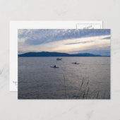 ベリングハム湾のカヤック ポストカード (正面/裏面)