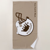 ベリンシアサッカー大学 ビーチタオル (正面)