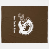 ベリンシアサッカー大学 フリースブランケット (正面(横))