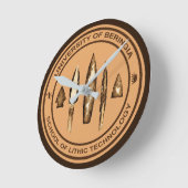 ベリンシアリソチック工科大学 ラウンド壁時計 (傾斜)