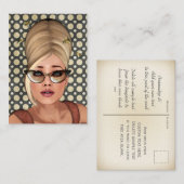 ベリンダビーハイブレトロシックプロファイルカード 名刺 (正面/裏面)