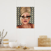 ベリンダビーハイブレトロシックポスター ポスター (キッチン)