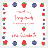 ベリーありがとう、とってもありがとう スクエアシール (正面)