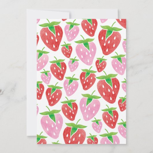 ベリーおもしろいはONEの最初の誕生日パーティー 招待状 (裏面)