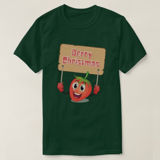 ベリーおもしろいクリスマス Tシャツ (デザイン正面)