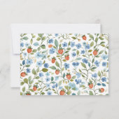 ベリーかわいらし赤面ブライダルシャワー サンキューカード (裏面)