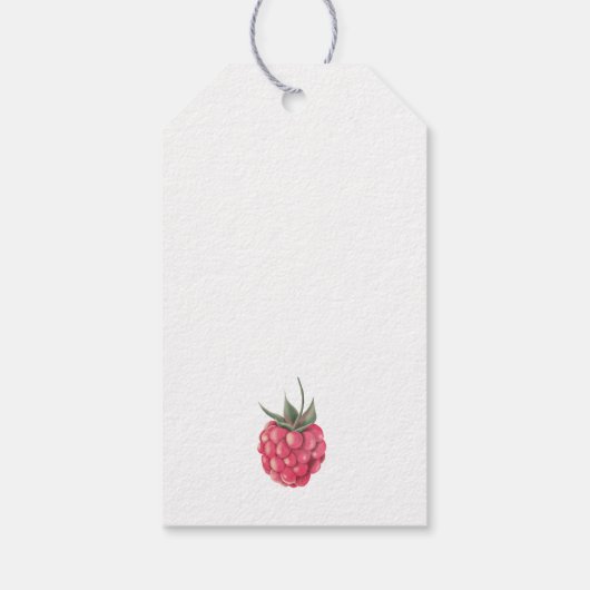 ベリーとテディベア感謝してい- you ギフトタグ (裏面)