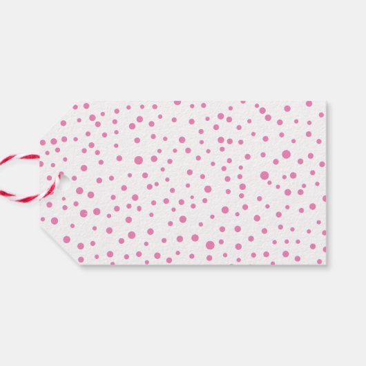 ベリーとピンクの喜びクリスマスフォト ギフトタグ (裏面横)