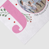 ベリーとピンクの喜びクリスマスフォト 薄葉紙 (詳細)