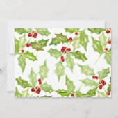 ベリーとブライト |ホリデーフォトカード シーズンカード (裏面)