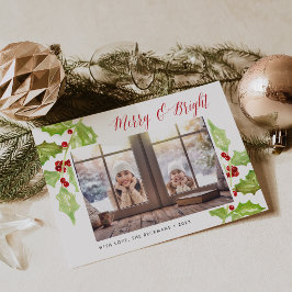 ベリーとブライト |ホリデーフォトカード シーズンカード