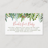 ベリーとブランチ冬の赤ちゃんシャワーブックリクエスト エンクロージャーカード (正面)