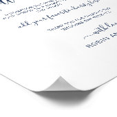 ベリーとブルーとブルゴーニュの印に代わって ポスター (角)