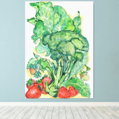 ベリーとブロッコリー キャンバスプリント (インサイチュ (ウッドフロア))