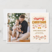 ベリーとベルのクリスマスフォトホリデーカード シーズンカード (正面)