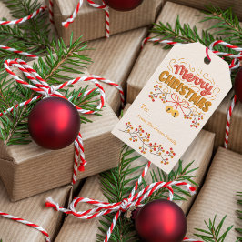 ベリーとベルのクリスマス ギフトタグ