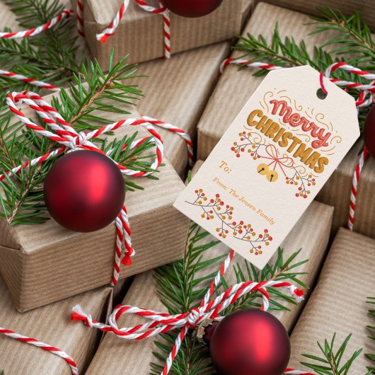 ベリーとベルのクリスマス ギフトタグ