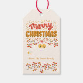 ベリーとベルのクリスマス ギフトタグ (正面)