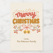 ベリーとベルズメリークリスマス フードラベル (シングルラベル)