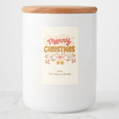 ベリーとベルズメリークリスマス フードラベル (正面)