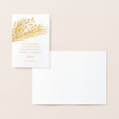 ベリーと葉グリーティングカード 箔カード (ディスプレー)