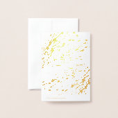 ベリーと葉グリーティングカード 箔カード (裏面封筒付き)