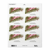 ベリーと葉ラベル ラベル (フルシート)