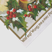 ベリーと蔦のクリスマス・ラブバード 薄葉紙 (詳細)