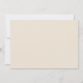 ベリーと赤面花模様バプテスマ写真招待状 招待状 (裏面)