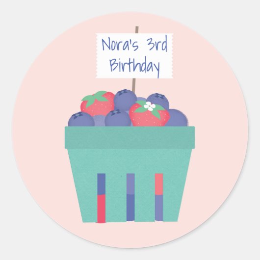 ベリーのお気に入りラベル ラウンドシール (正面)