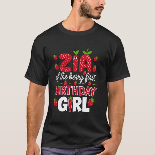 ベリーのジア 初誕生日少女 ストロベリー Au Tシャツ (正面)
