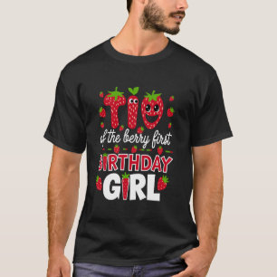 ベリーのティオ いちご 初誕生日おめでとう ガール Tシャツ