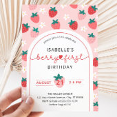 ベリーのファーストバースデー 1歳の誕生日 招待状