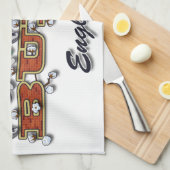 ベリーのマンガのキャラクタ キッチンタオル (四つ折り)