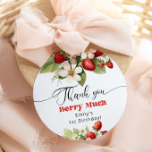 ベリーの多くのイチゴ誕生日ありがとう フェイバータグ