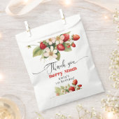 ベリーの多くのイチゴ誕生日ありがとう フェイバーバッグ (クリップ留めされた状態)