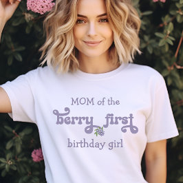 ベリーの妖精ファーストバースデーのママ Tシャツ