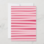 ベリーの最初のかわいいイチゴのフレーム赤い最初の誕生日 招待状 (裏面)